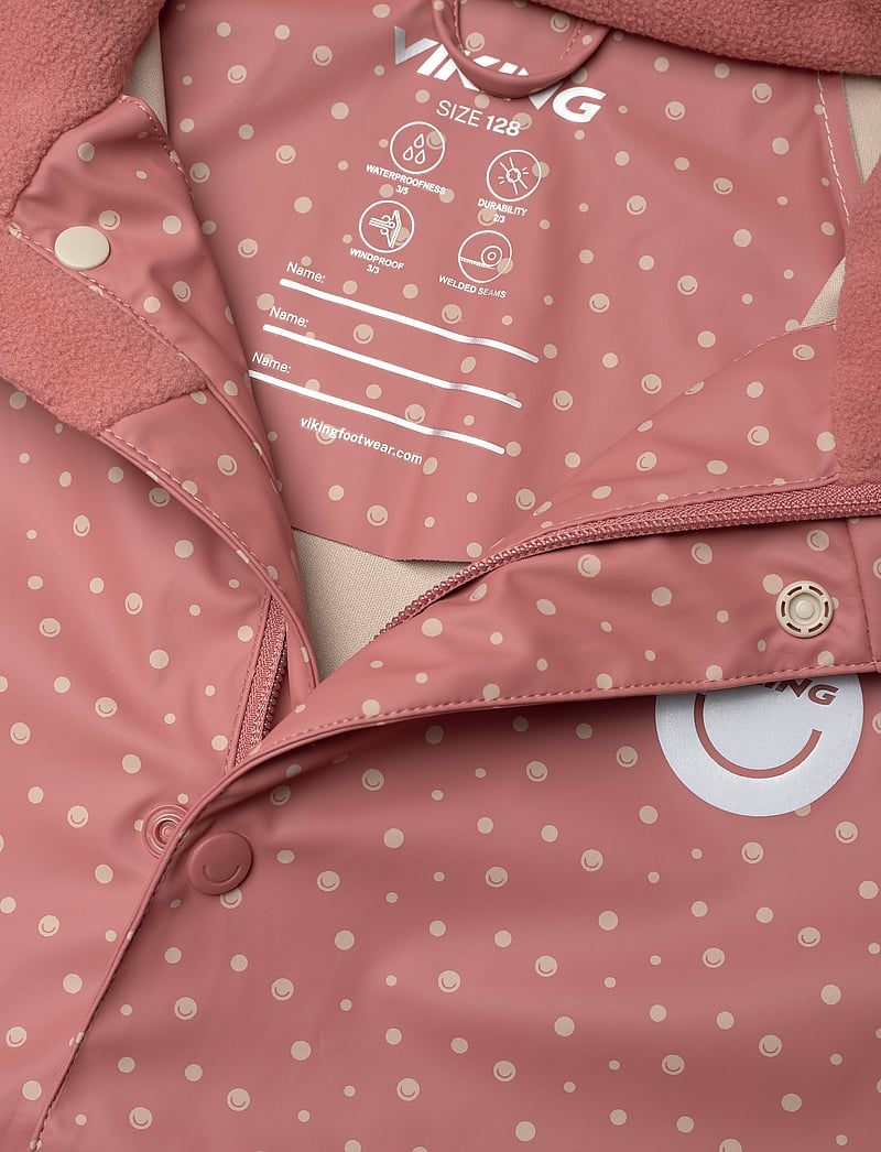 Viking - Jolly Print Rain Set - Õueriided - pink - 4