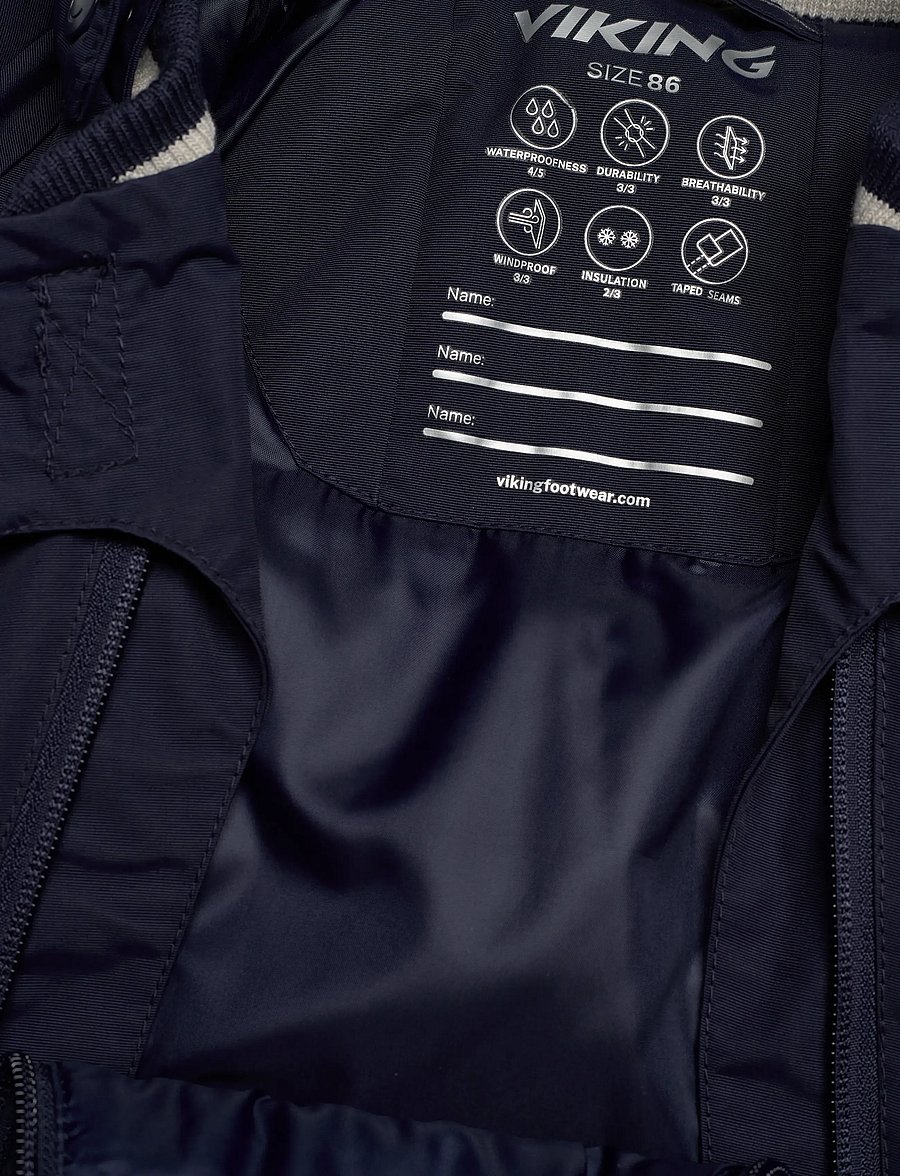 Viking - Alv Winter Playsuit - overtøj - navy - 2