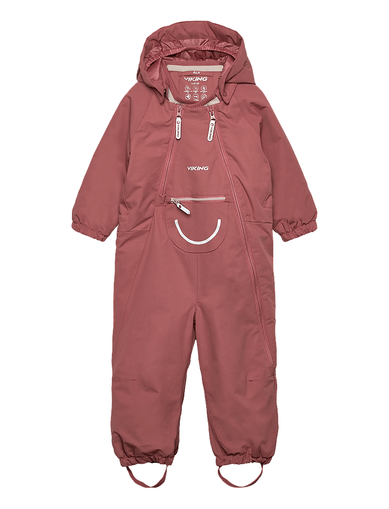 Viking - Alv Winter Playsuit - lauko drabužiai - pink - 0