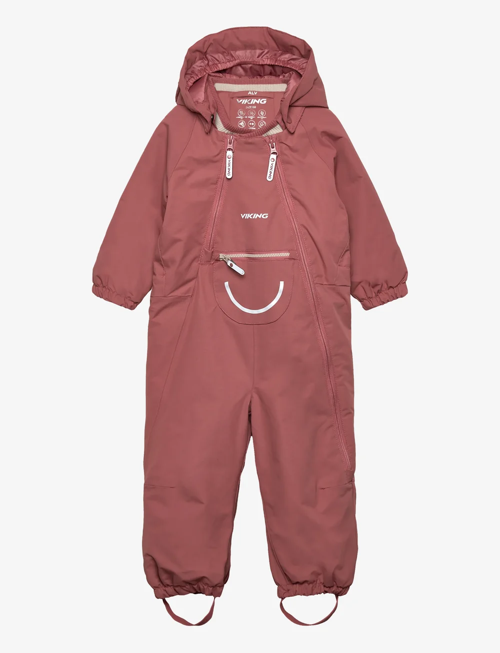 Viking - Alv Winter Playsuit - outdoor - pink - 0