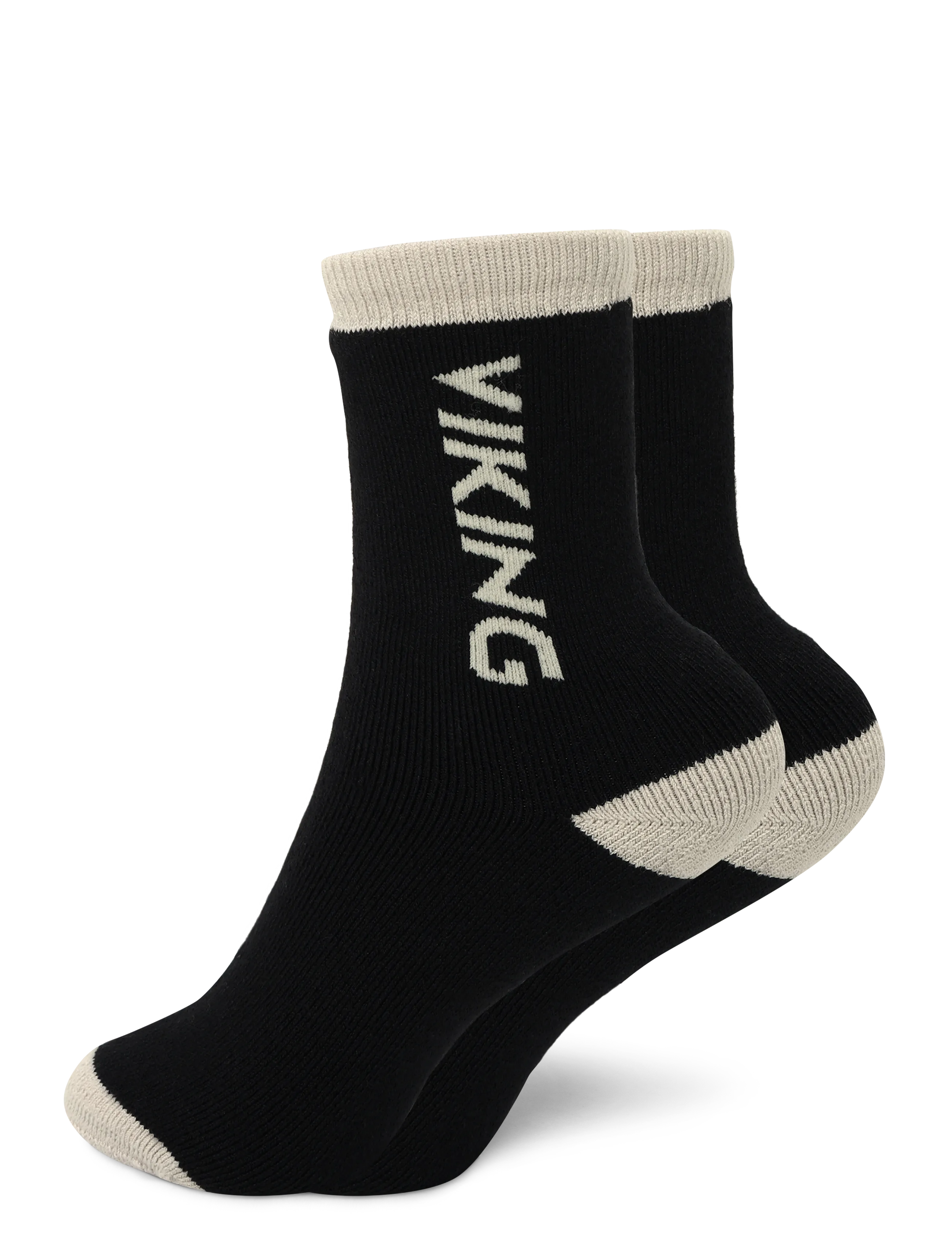 Viking Play Wool Thermo Socks - Tøj - BLACK / black
