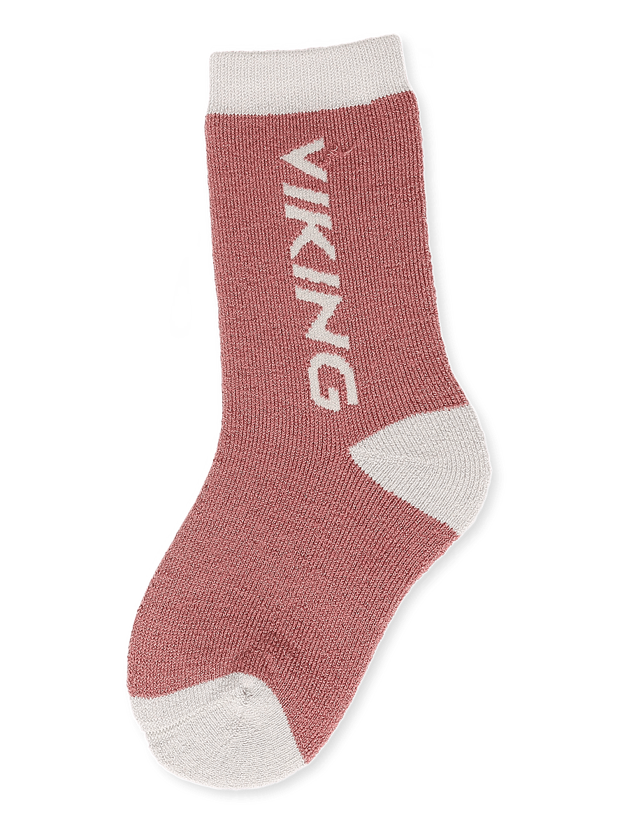 Viking - Play Wool Thermo Socks - bebisstrumpor - pink - 0