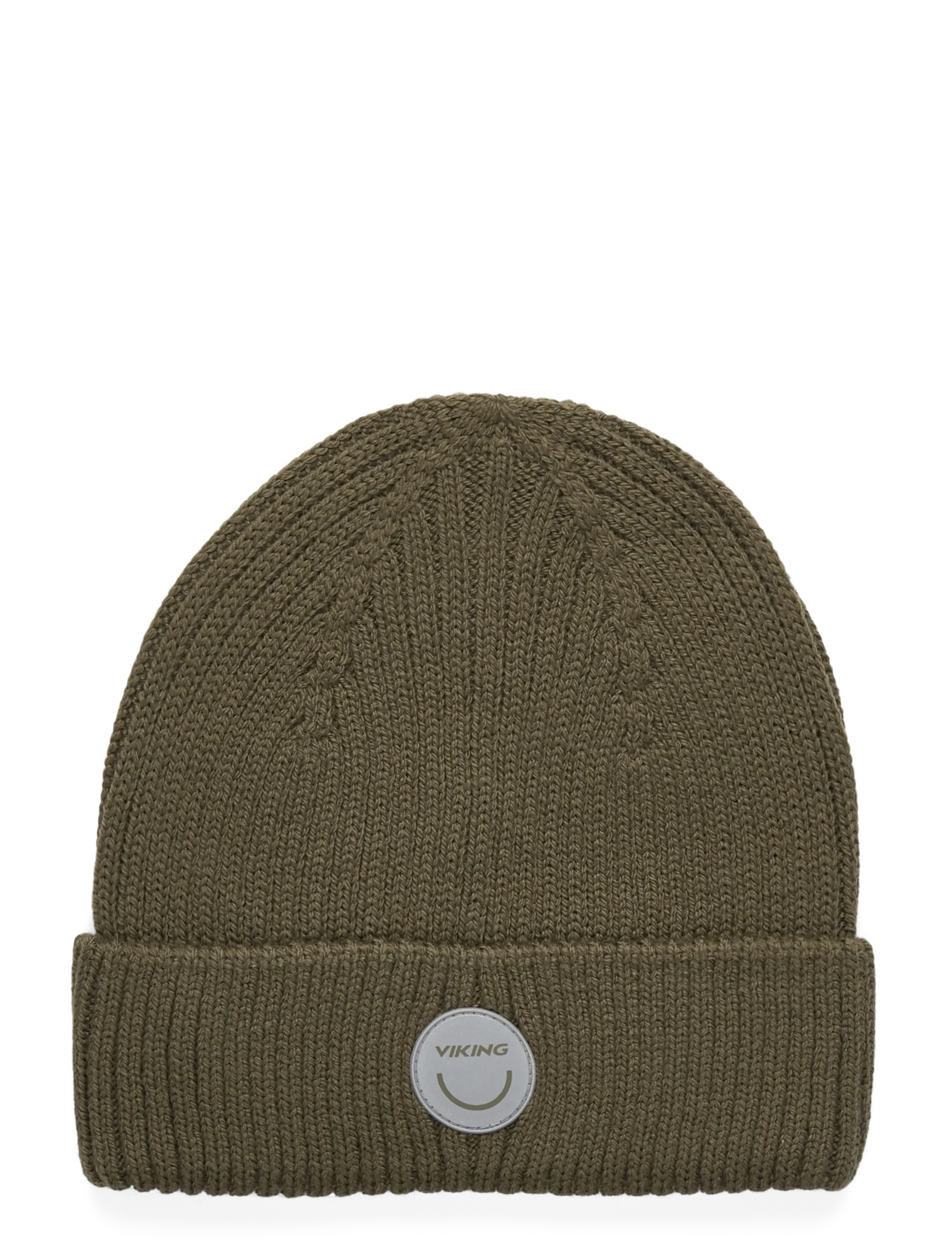 VIKING Play Wolle Rib Pudelmütze Khaki - 46/48 - Kinder