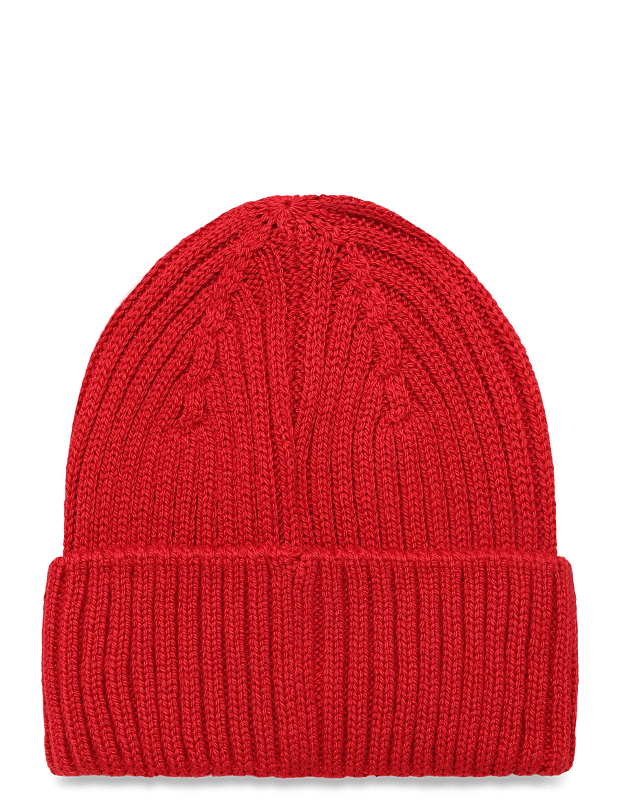 Viking - Play Wool Rib Beanie - beanies - red - 1