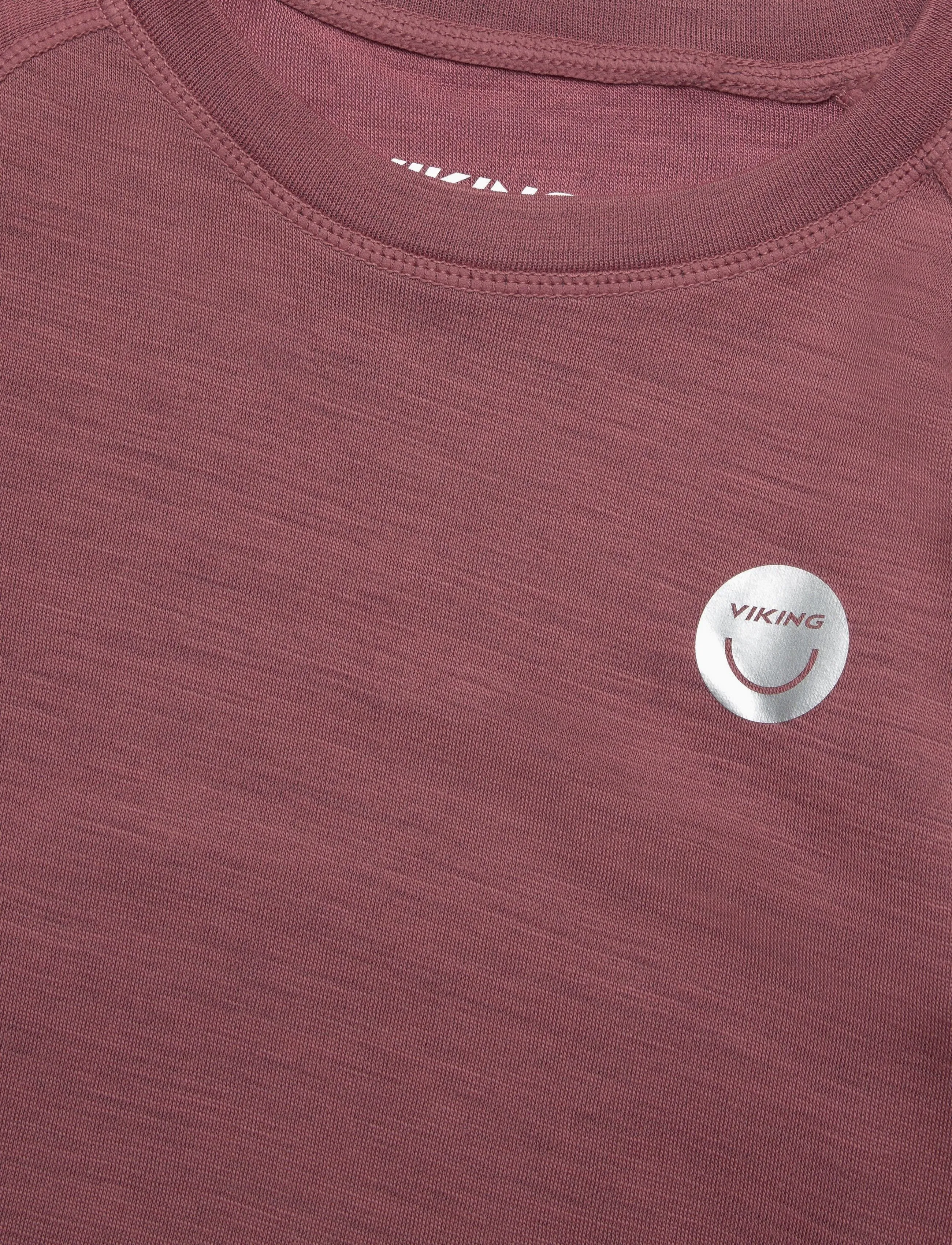 Viking - Soft Baselayer Merino Top - base layer tops - pink - 2
