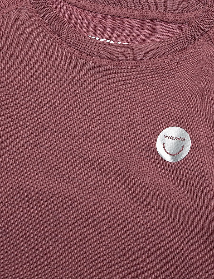 Viking - Soft Baselayer Merino Top - aluskihina kantavad alussärgid - pink - 2