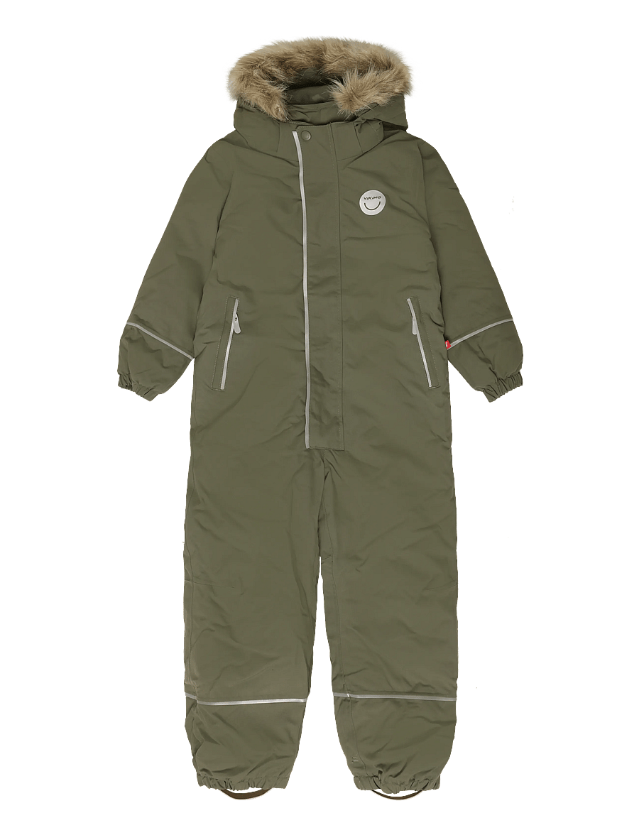 Viking - Play Winter Playsuit Thermal - termokombinesoonid - olive - 0