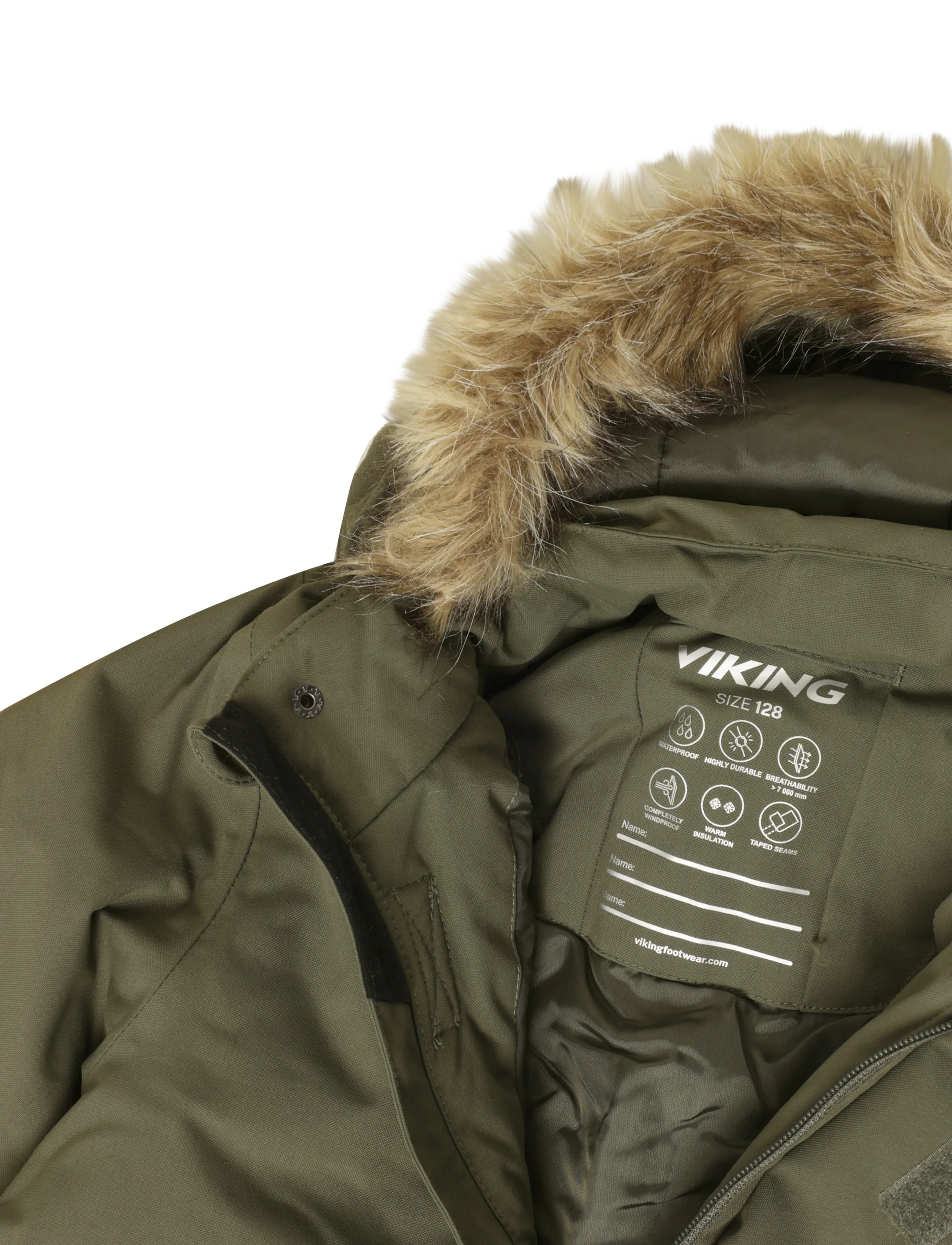 Viking - Play Winter Playsuit Thermal - termokombinesoonid - olive - 2
