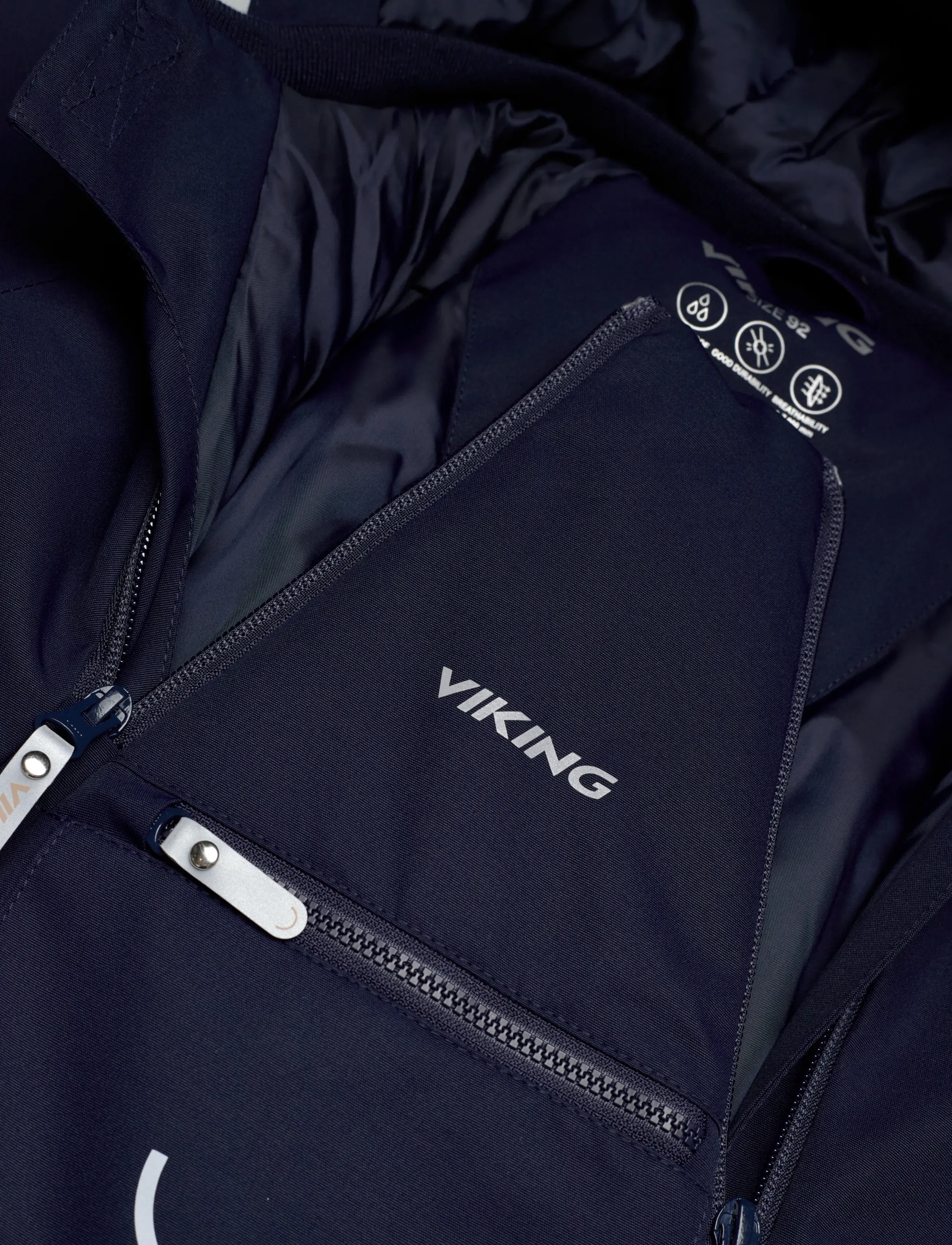 Viking - Alv Winter Insulated Playsuit - outdoor - navy - 2