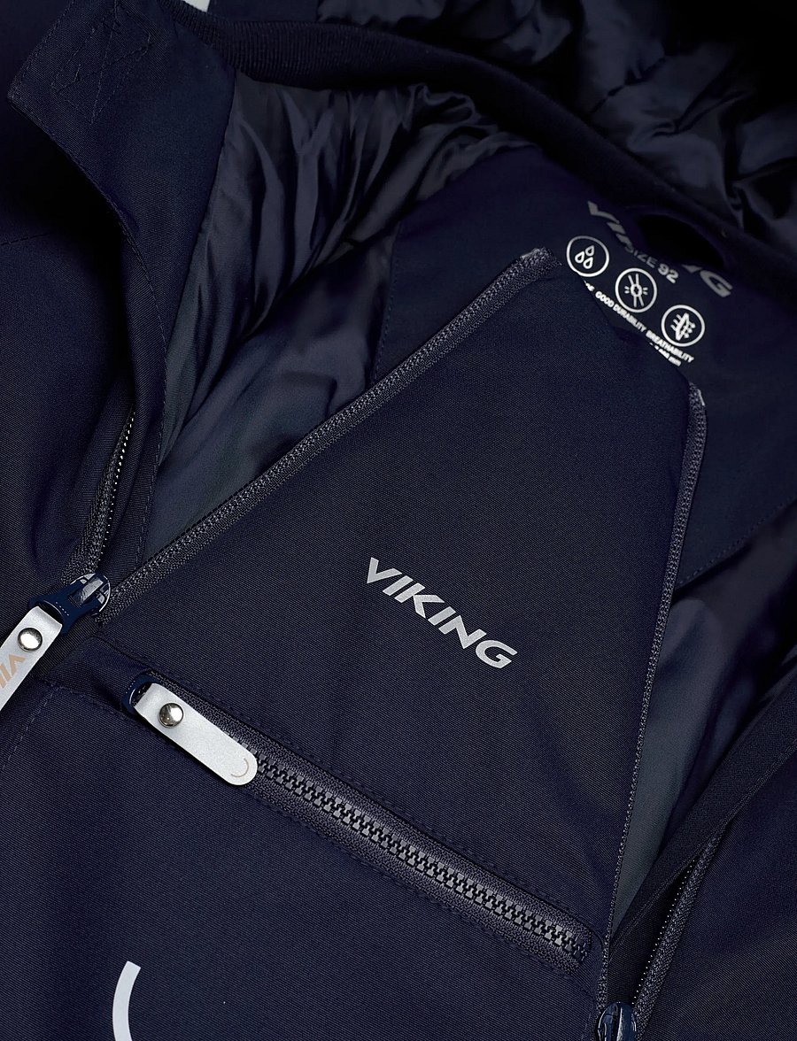 Viking - Alv Winter Insulated Playsuit - outdoor - navy - 2