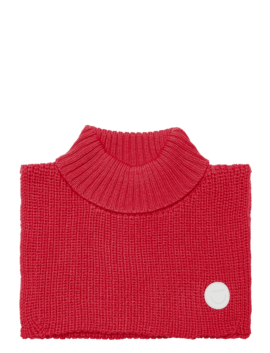 Viking - Toasty Wool Rib Neck - halsvärmare - red - 0