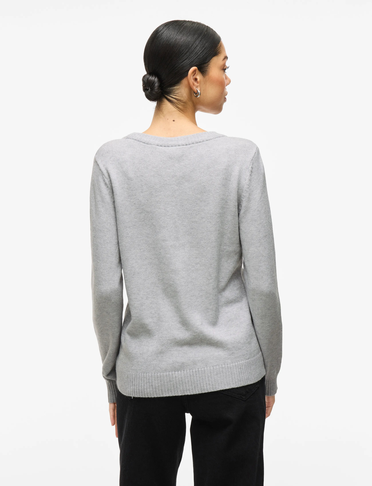 VILA Viril O-neck L/S Knit Top stickade tröjor dam – bild 6