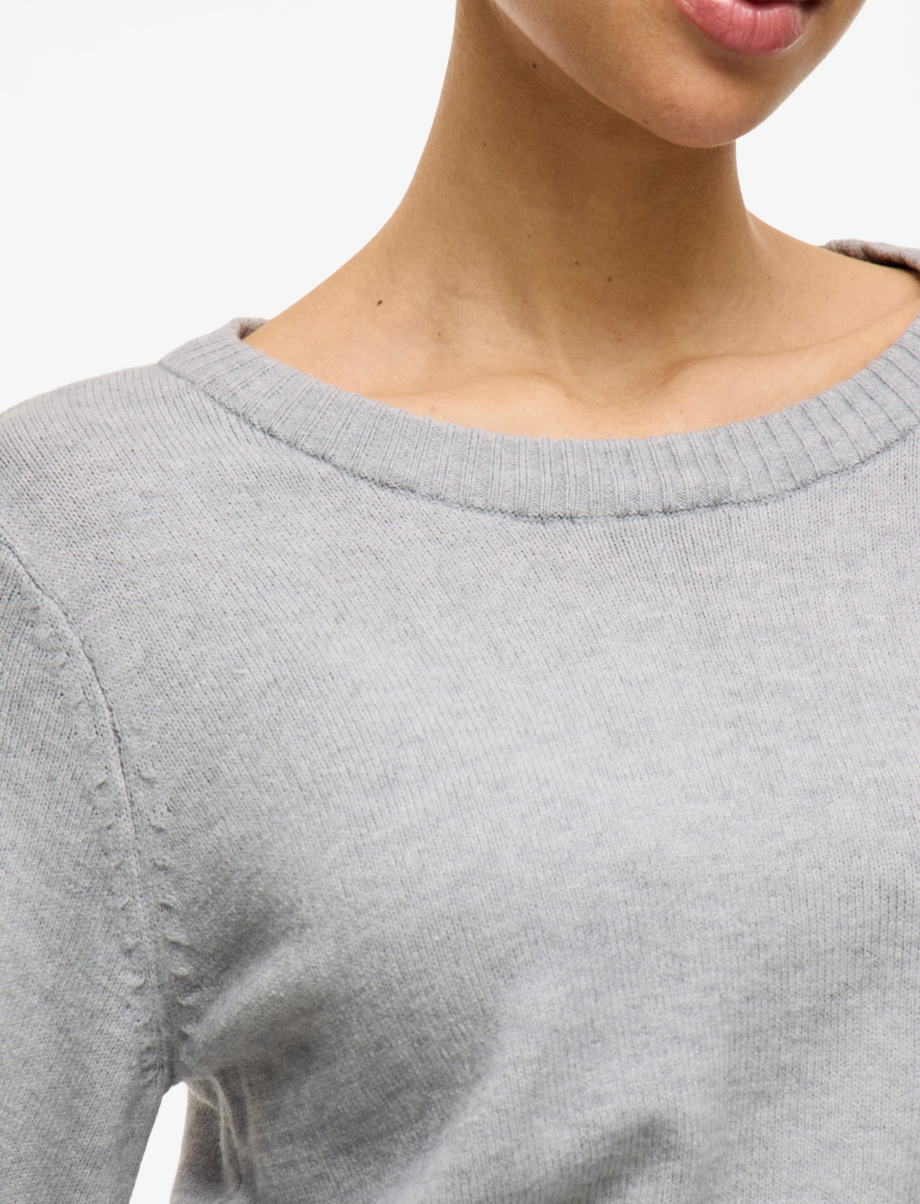 VILA Viril O-neck L/S Knit Top stickade tröjor dam – bild 8
