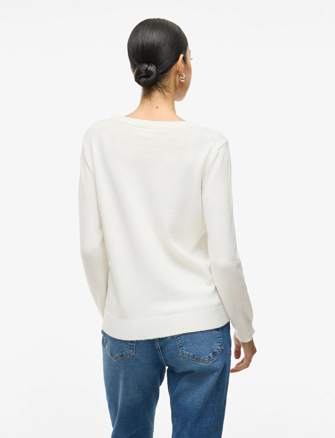 VILA Viril O-neck L/S Knit Top stickade tröjor dam – bild 6