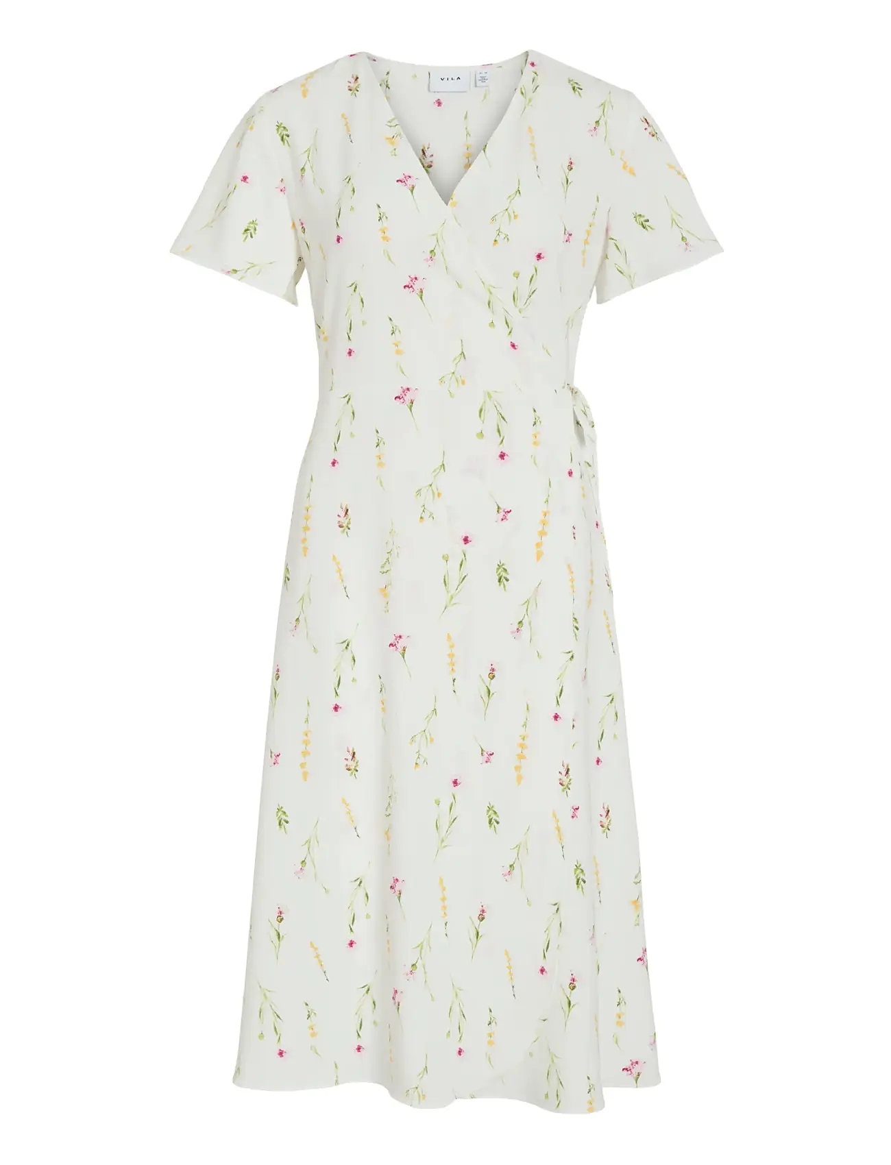 Vila Vilovie S/s Wrap Midi Dress - Noos (VL14059666) - Midi dresses -  Boozt.com
