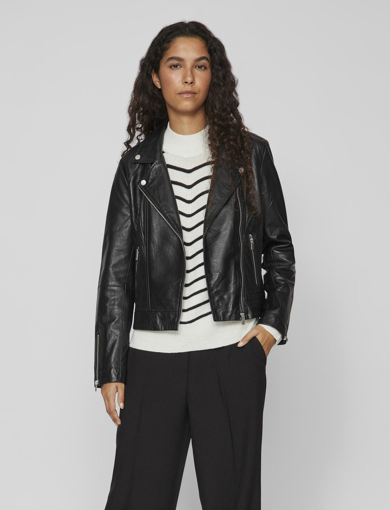 VILA Feli Leather Jacket jackor dam – bild 6