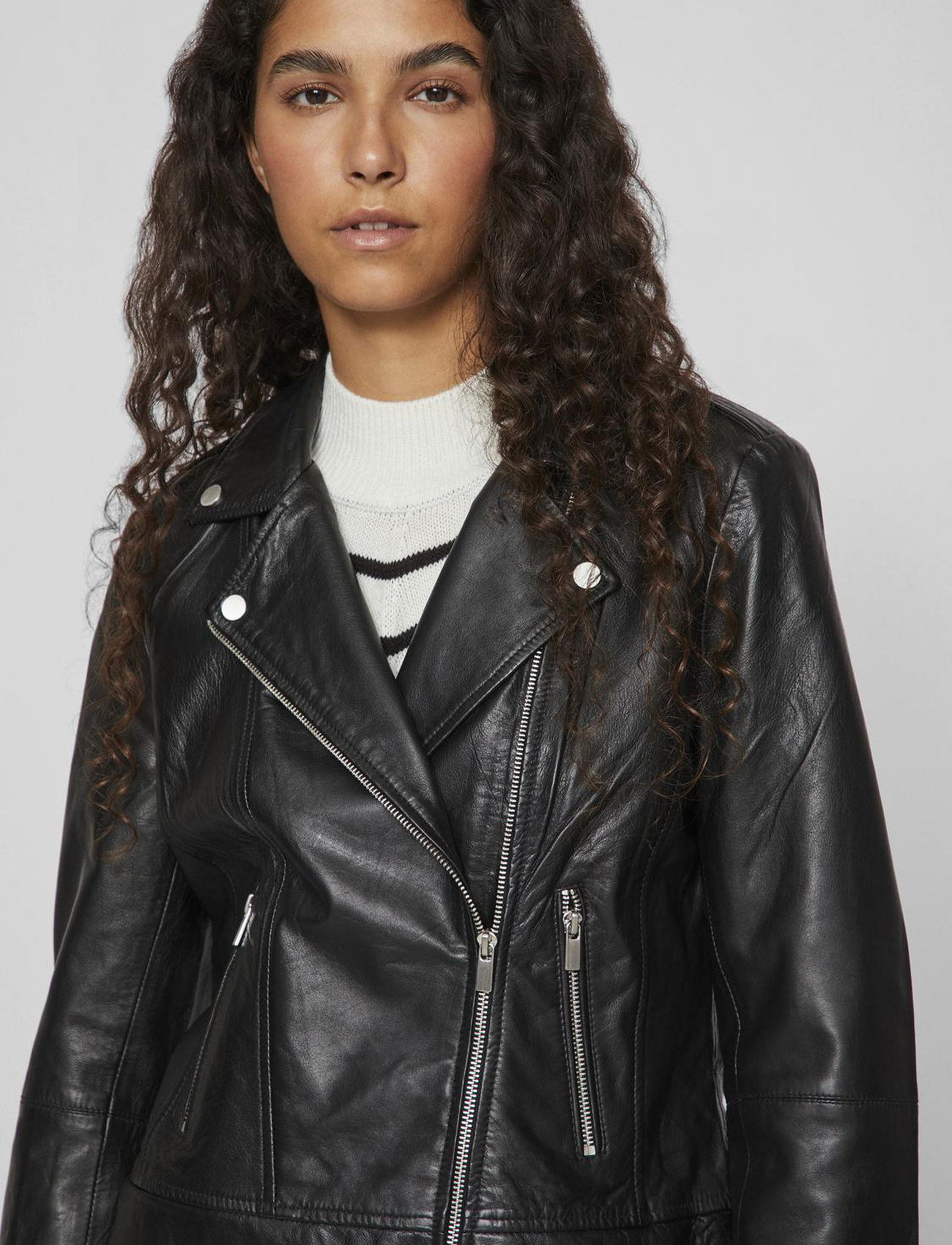 VILA Feli Leather Jacket jackor dam – bild 9