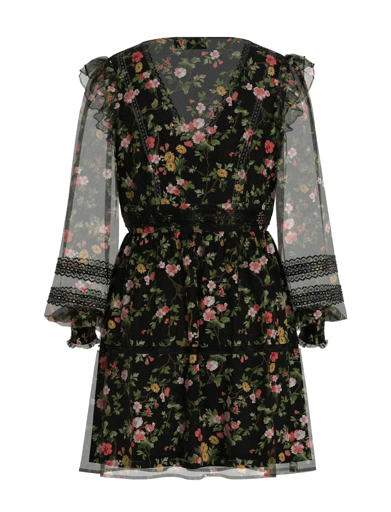 VILA Viroman New V-neck L/S Short Dress korta klänningar dam – bild 6