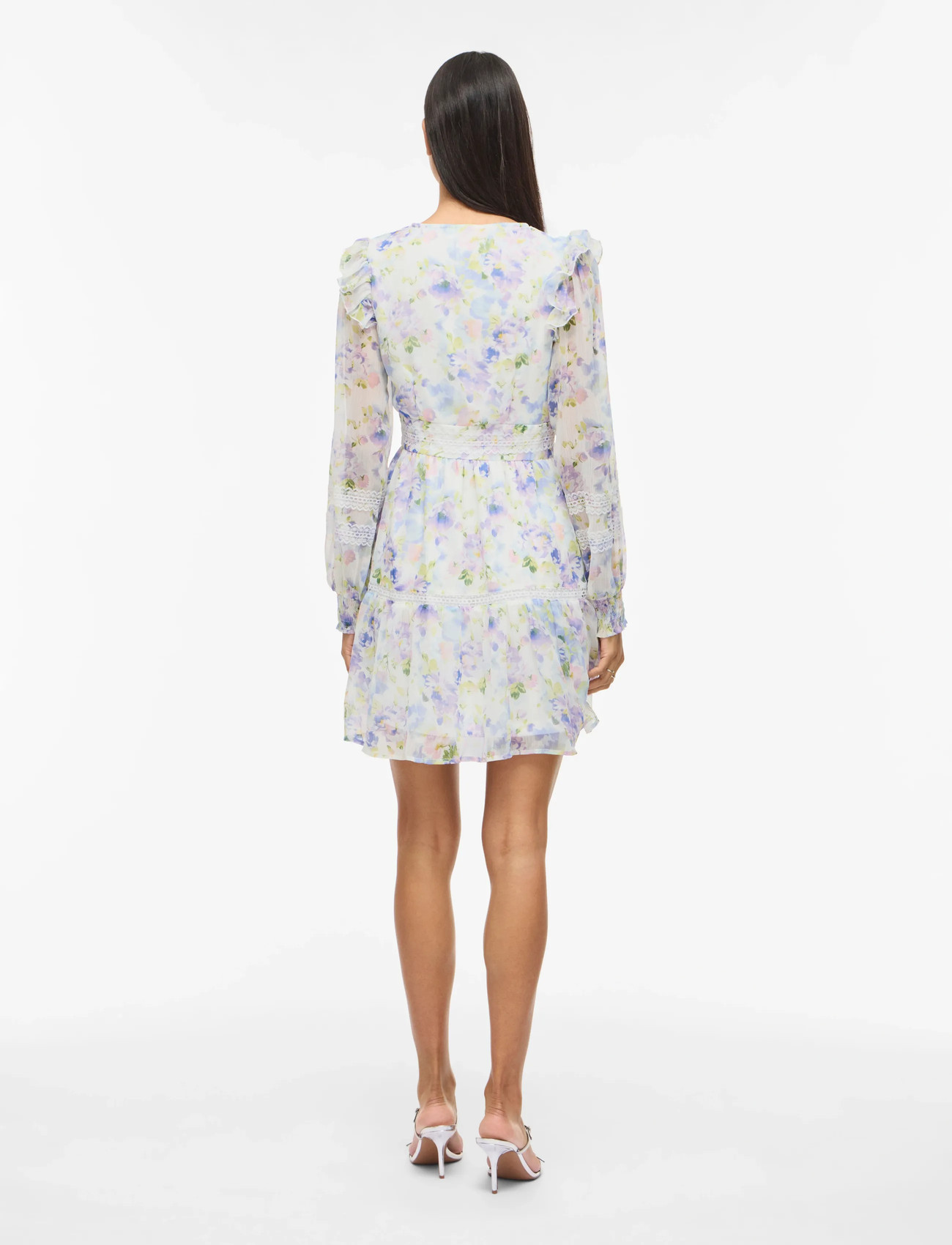 VILA Viroman New V-neck L/S Short Dress korta klänningar dam – bild 8