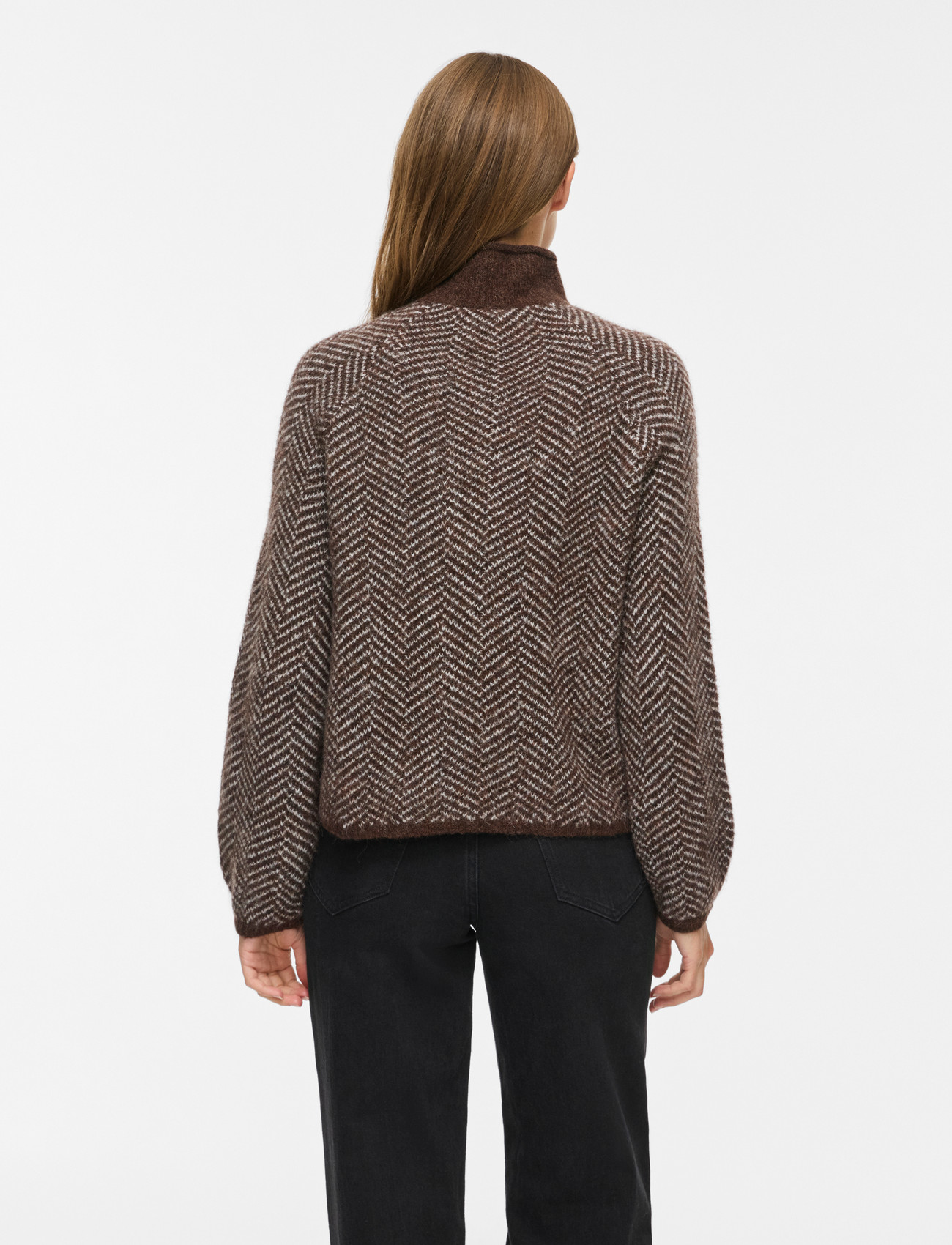 VILA Vilory High Neck L/S KNIT TOP stickade tröjor dam – bild 7