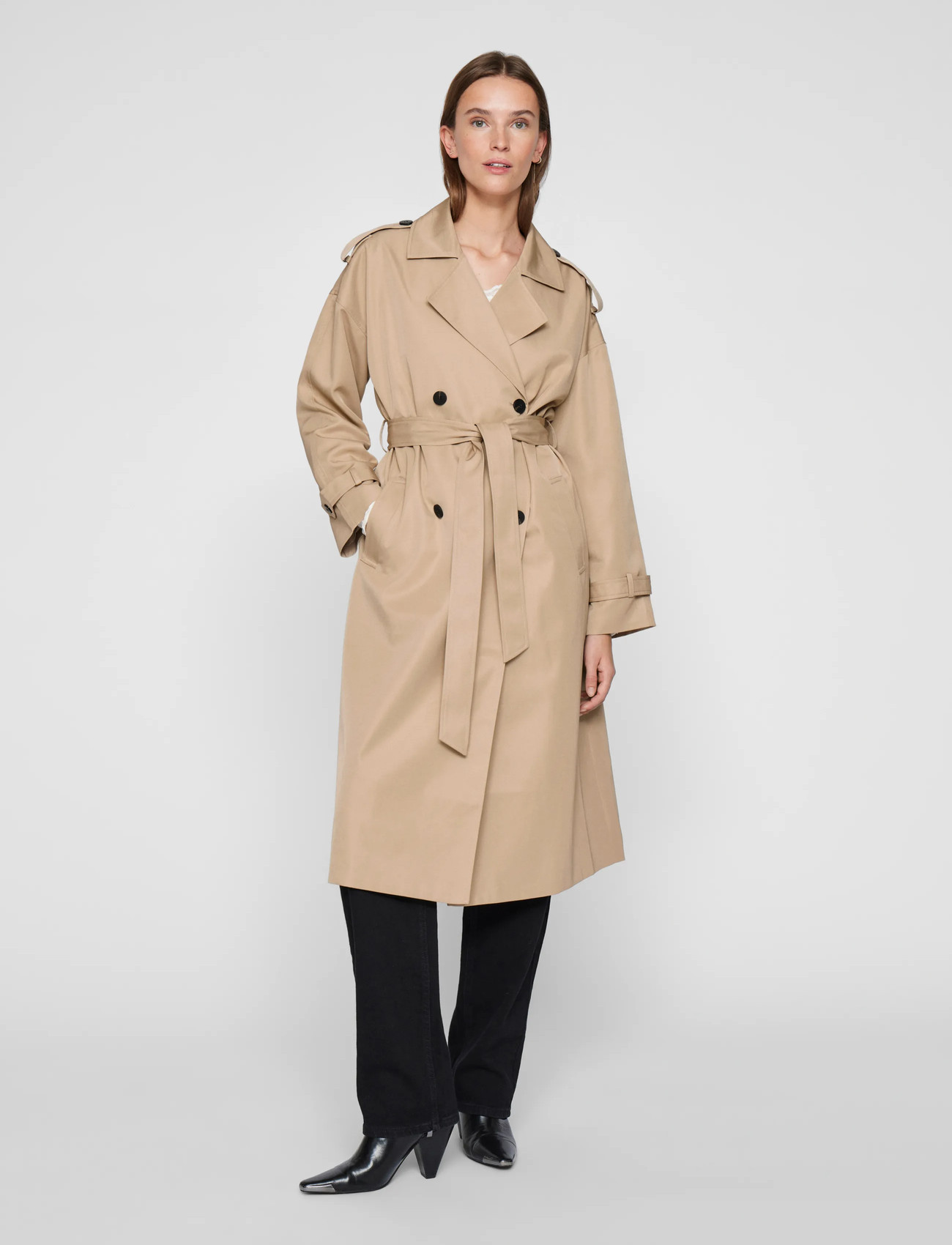Vila Viaddison L/S Long Trenchcoat - Noos - - 42 1