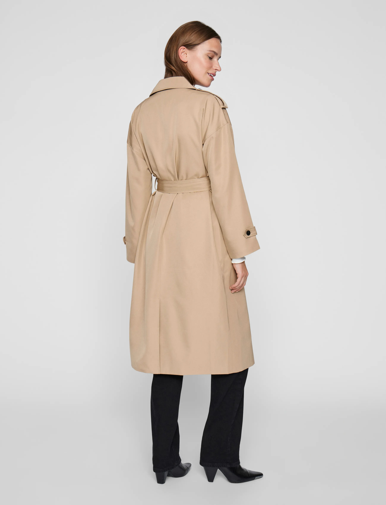 VILA Viaddison L/S LONG TRENCHCOAT trenchcoats dam – bild 6
