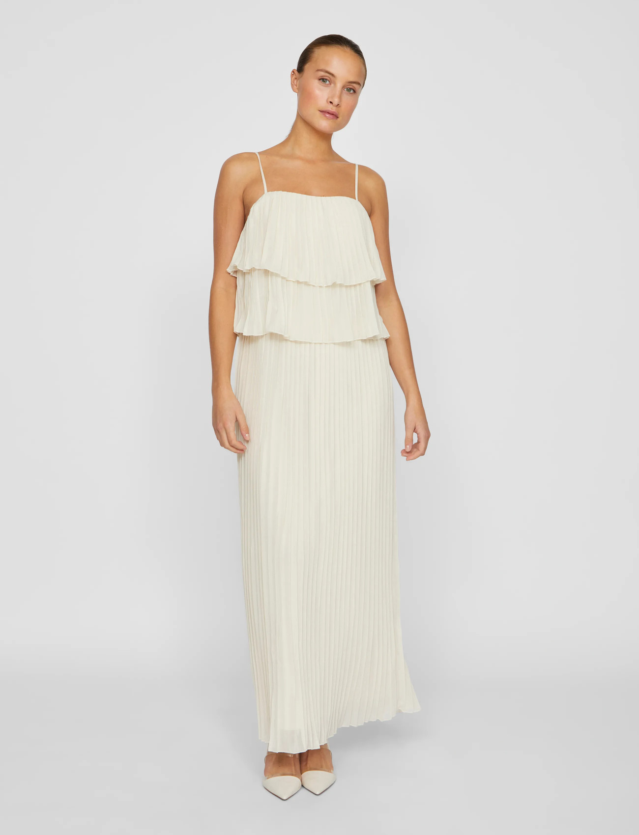 VILA Vichiffon Singlet Pleats Dress klänningar dam – bild 6