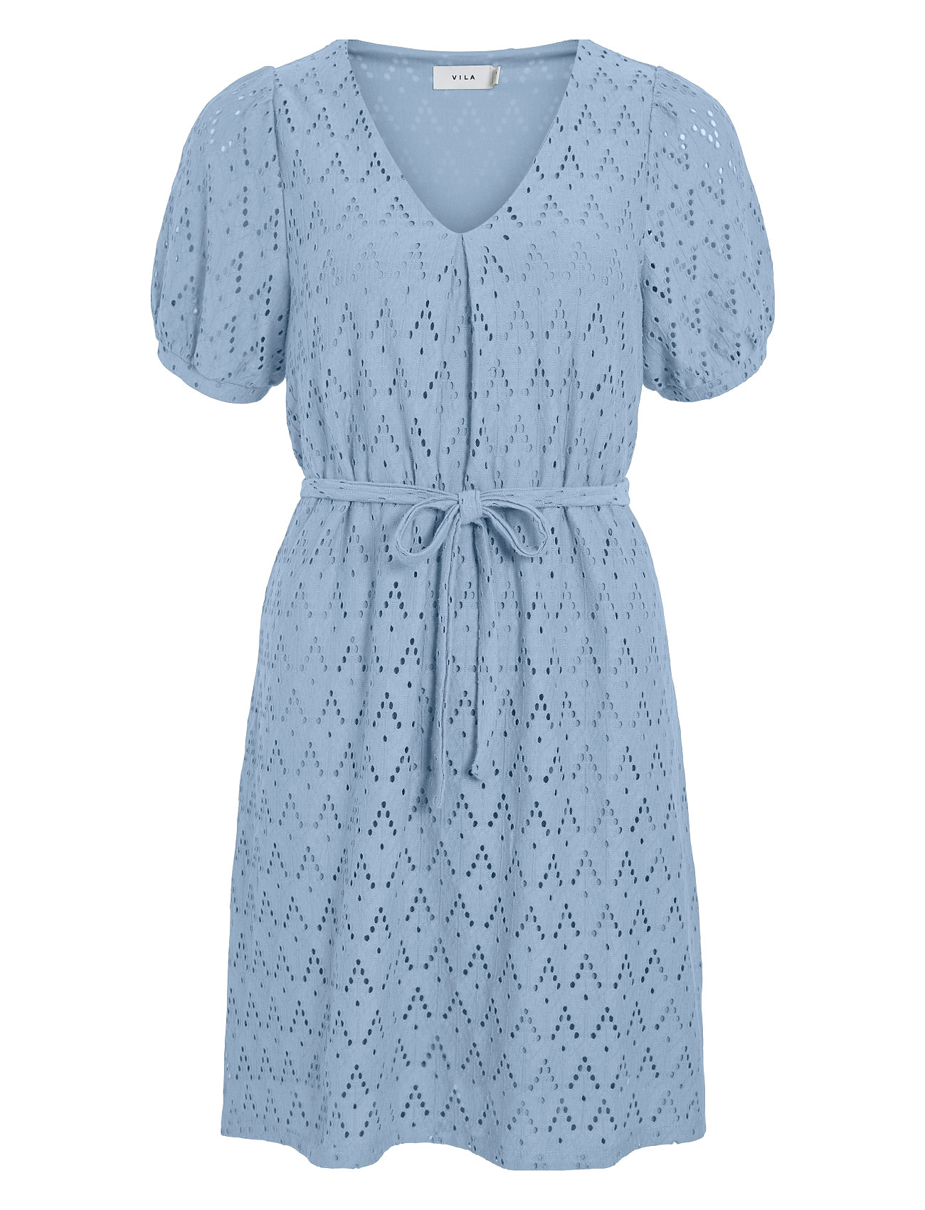 Vila Viamalina V-Neck S/S Dress/Pb - Blue - XS 1