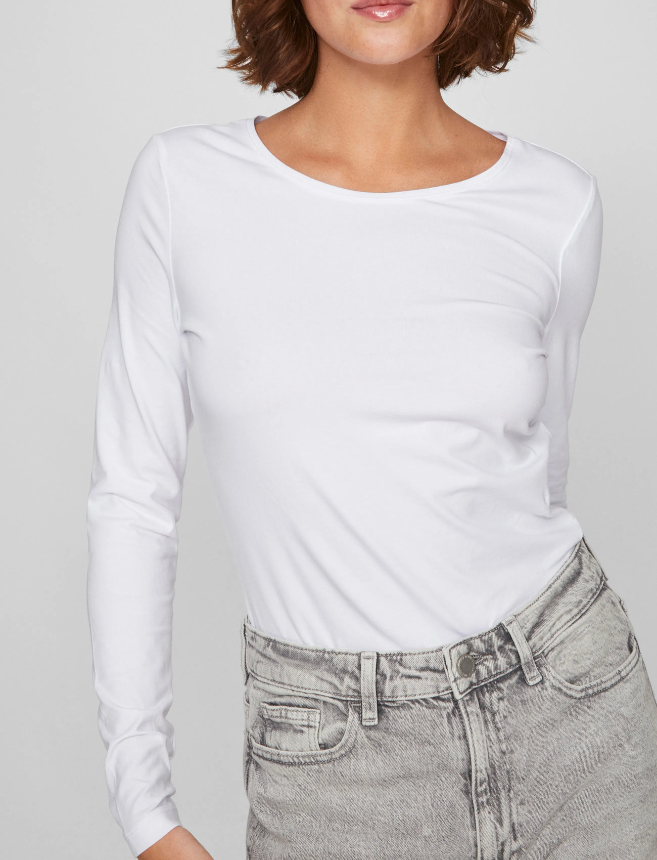 VILA Vinora L/S O-NECK TOP NOOS t-shirts dam – bild 9