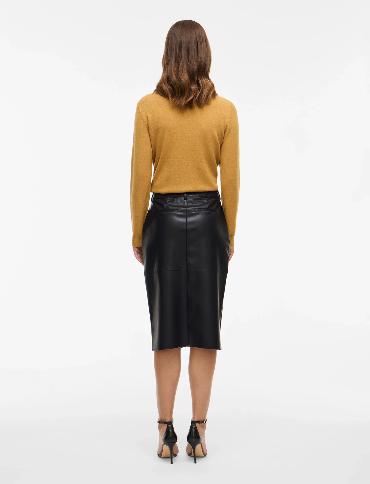 VILA Vidagmar Hw Midi Coated Skirt skinnkjolar dam – bild 7
