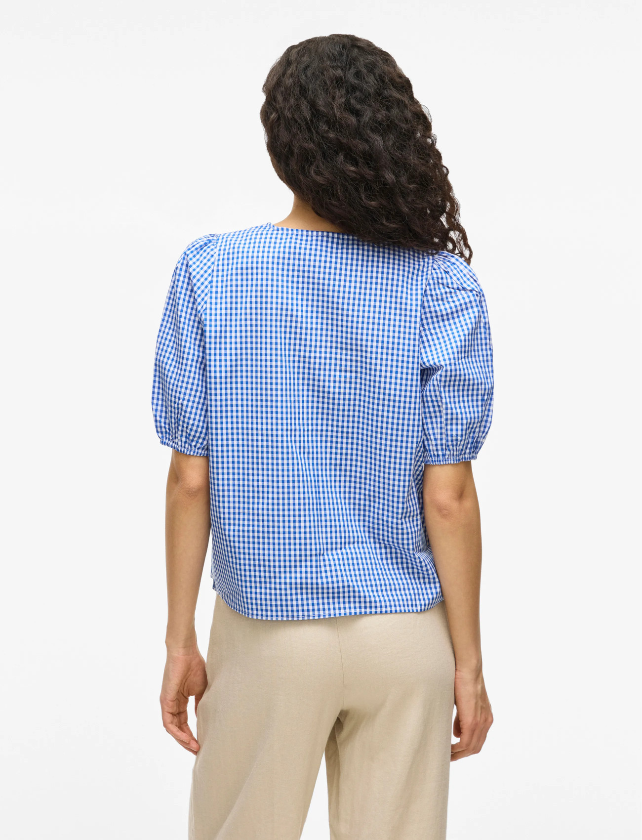 VILA Visonja S/S Tie Top skjortor & blusar dam – bild 6