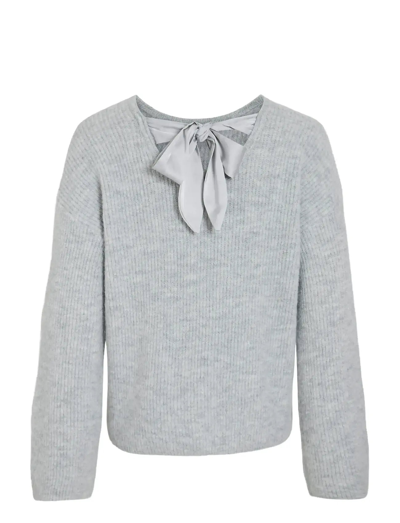 VILA Viretta O-neck L/S KNIT BOW TO stickade tröjor dam – bild 6