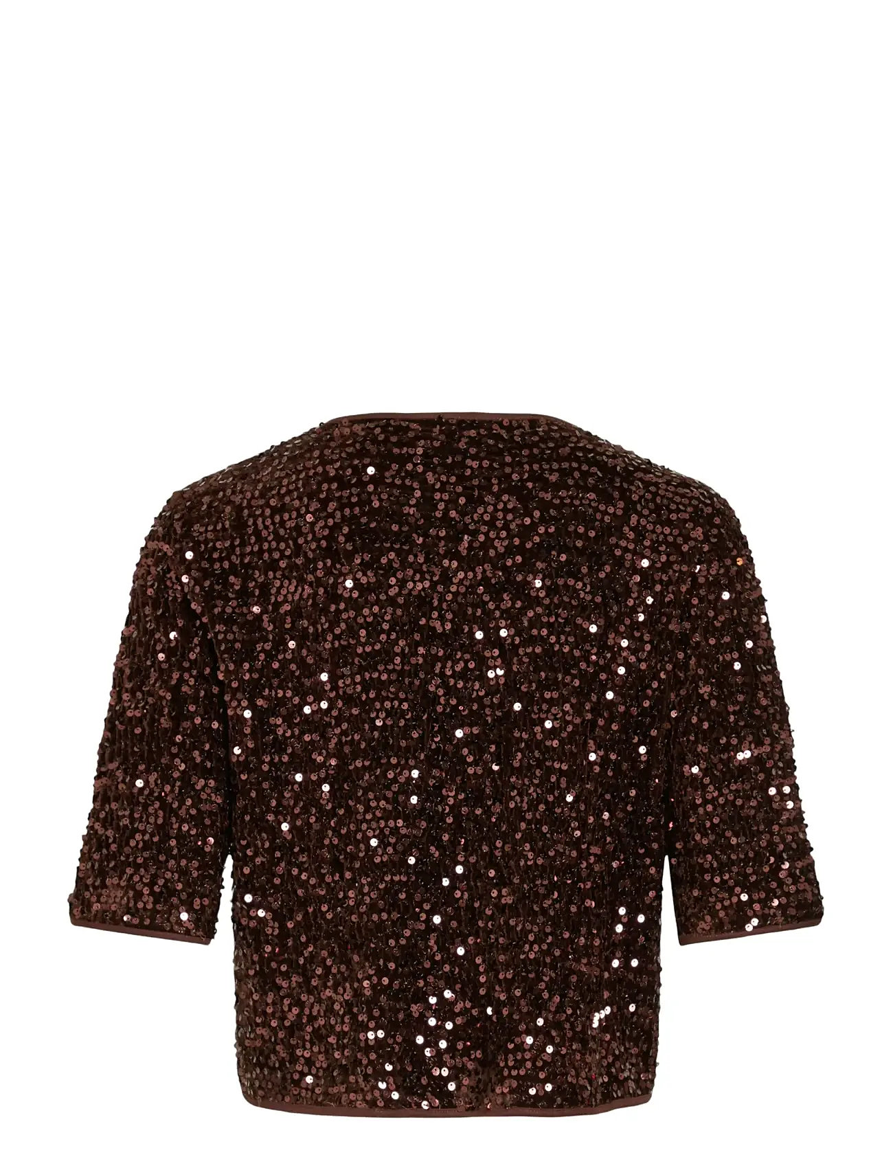 VILA Vibelieve S/S TIE SEQUINS TOP toppar & linnen dam – bild 6