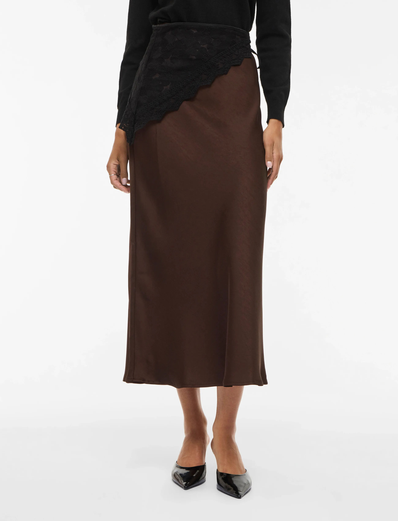 Vila Viscara Ankle Skirt - Black - 34