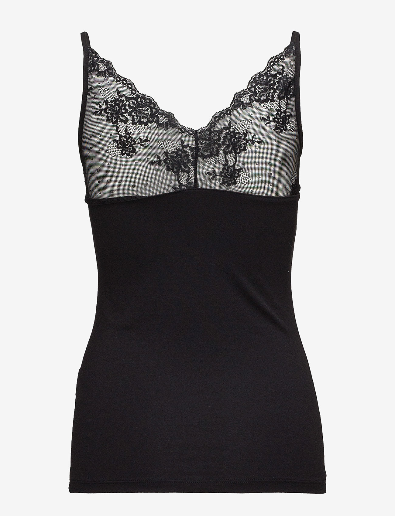 Vila - VIOFFICIEL LACE STRAP TOP - NOOS - black - 1