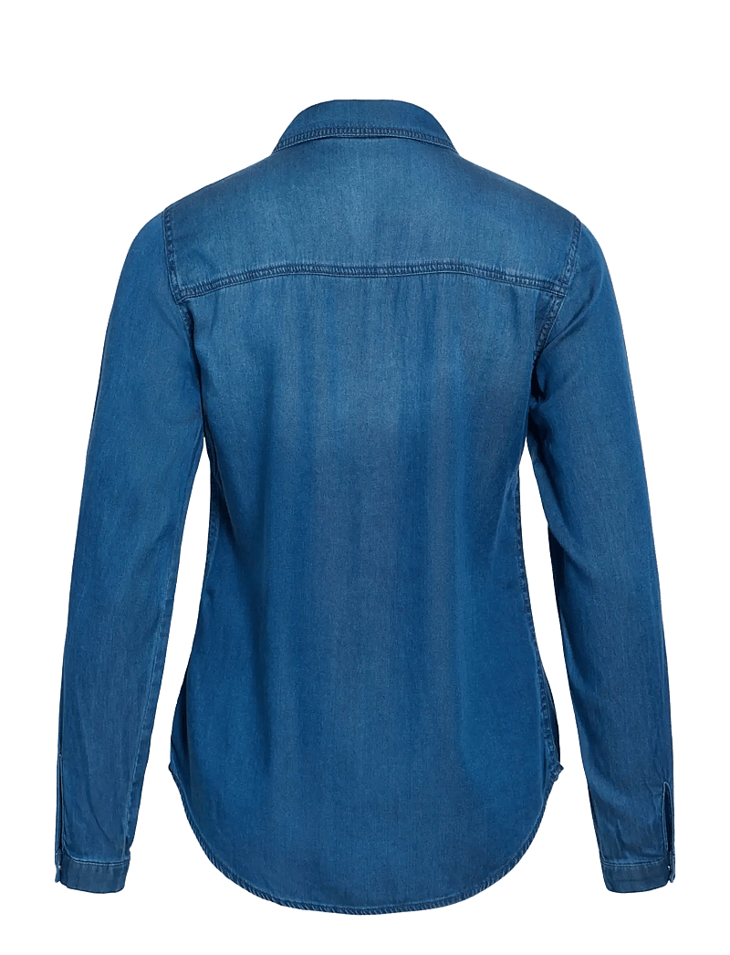 Vila - VIBISTA DENIM SHIRT-NOOS - denimskjorter - dark blue denim - 2