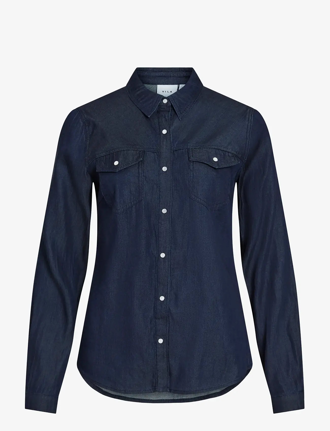 Vila - VIBISTA DENIM SHIRT-NOOS - jeanshemden - dark blue denim - 1
