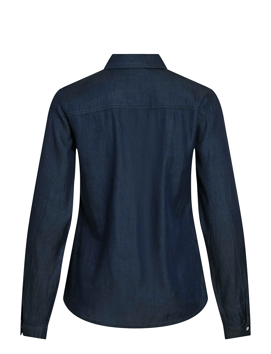 Vila - VIBISTA DENIM SHIRT-NOOS - denimskjorter - dark blue denim - 2