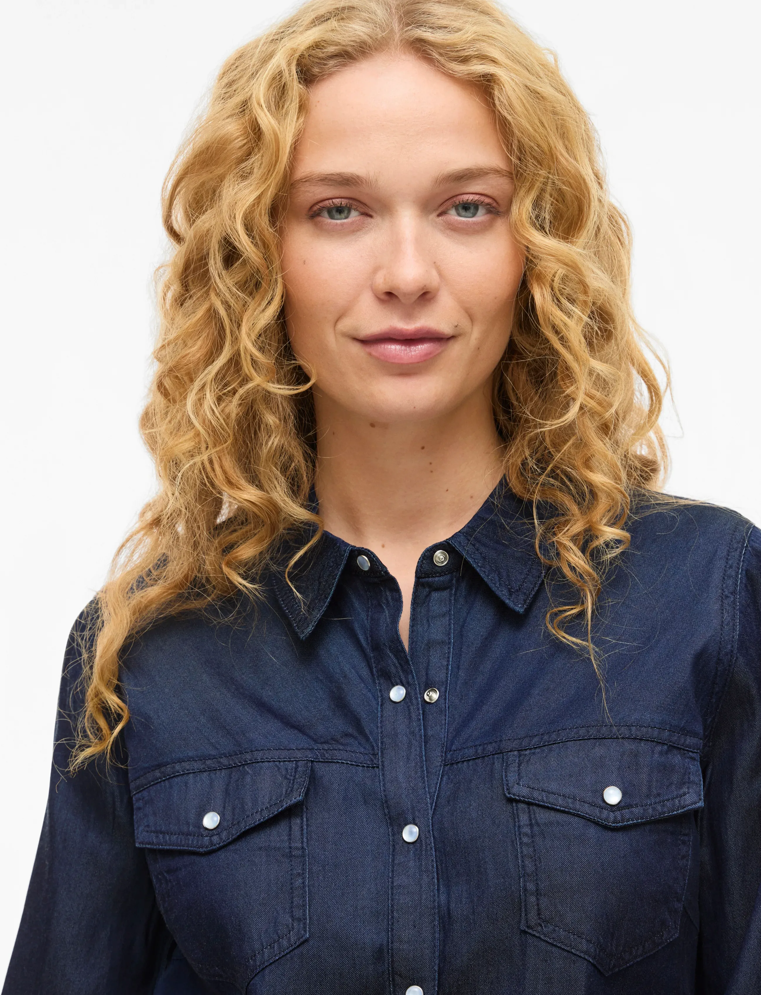 VILA Vibista Denim Shirt-Noos skjortor dam – bild 6