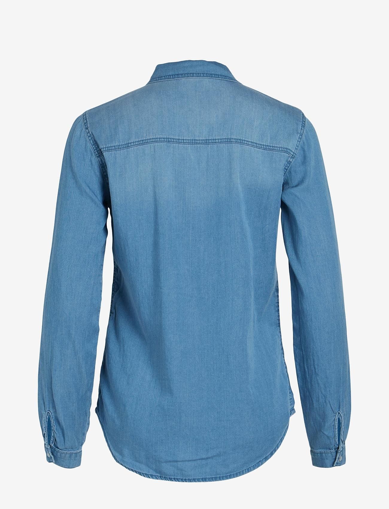 Vila - VIBISTA DENIM SHIRT-NOOS - jeansowe koszule - medium blue denim - 1