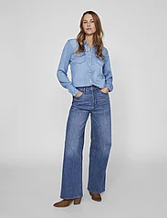 Vila - VIBISTA DENIM SHIRT-NOOS - jeansskjortor - medium blue denim - 5