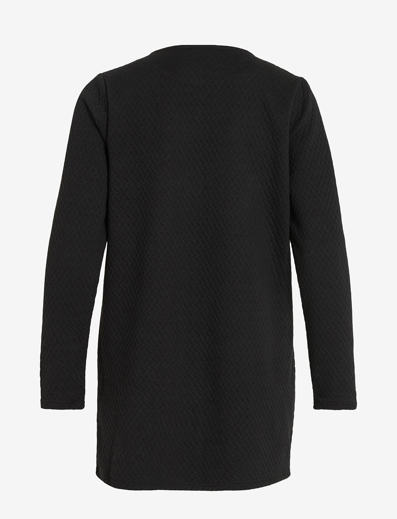 Vila - VINAJA NEW LONG JACKET - Üleriided - black - 2