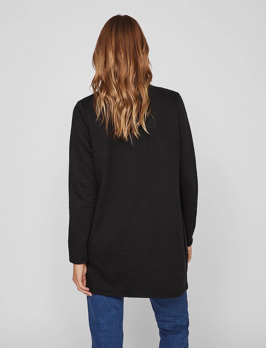 Vila - VINAJA NEW LONG JACKET - NOOS - dunne jassen - black - 3