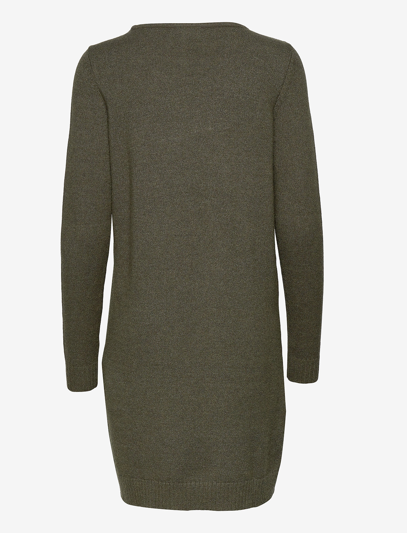 Vila - VIRIL L/S KNIT DRESS - NOOS - forest night - 1