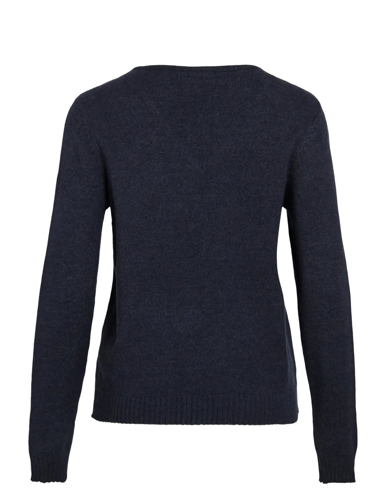 Vila - VIRIL V-NECK L/S  KNIT TOP - NOOS - stickade tröjor - total eclipse - 2