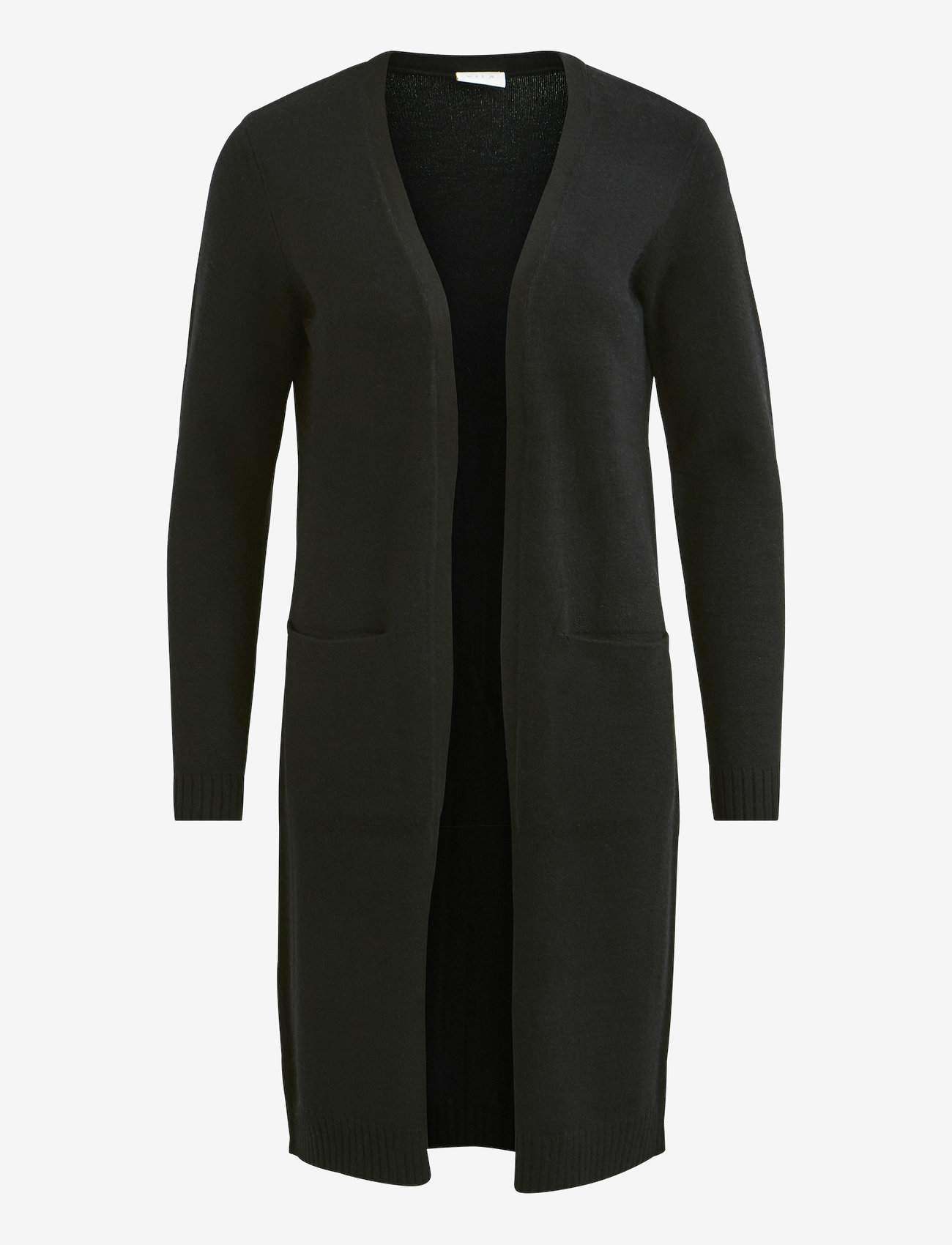 Vila - VIRIL LONG L/S  KNIT CARDIGAN - NOOS - cardigans - black - 1