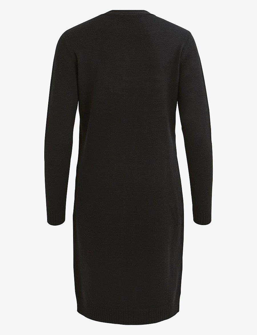 Vila - VIRIL LONG L/S KNIT CARDIGAN - koftor - black - 2
