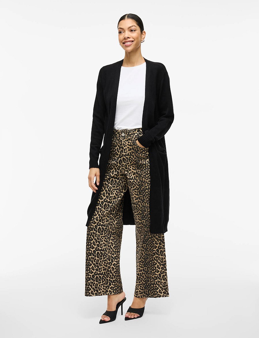 Vila - VIRIL LONG L/S KNIT CARDIGAN - NOOS - kardiganid - black - 4