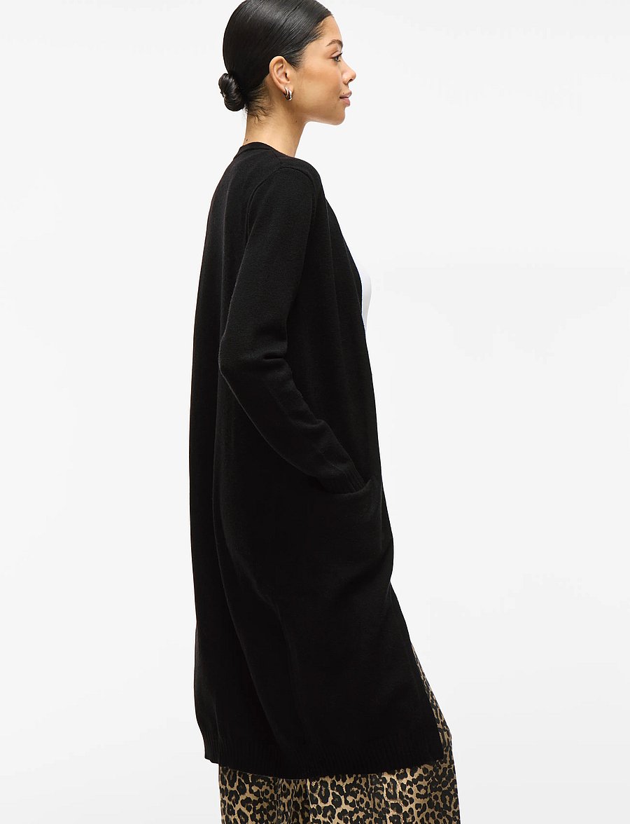 Vila - VIRIL LONG L/S KNIT CARDIGAN - NOOS - kardiganid - black - 5