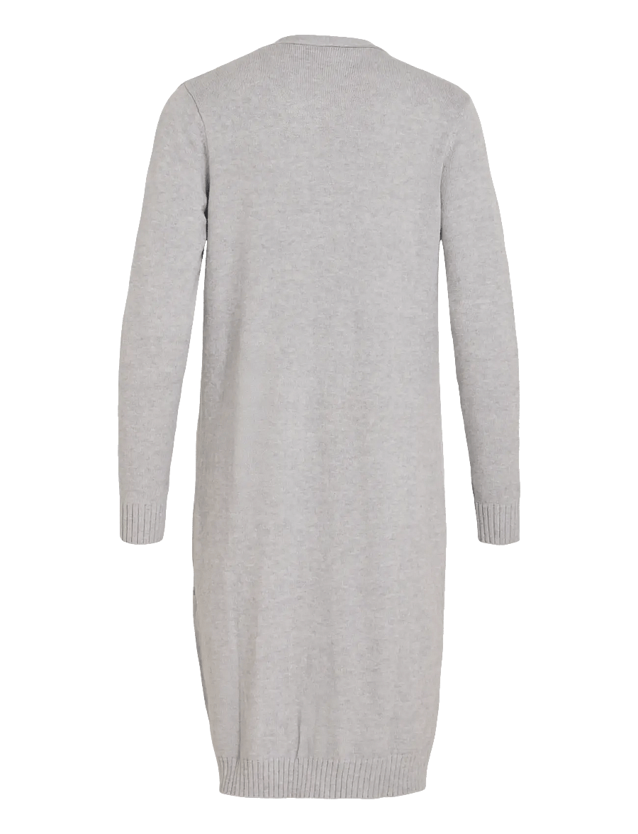 Vila - VIRIL LONG L/S KNIT CARDIGAN - NOOS - strickjacken - light grey melange - 2